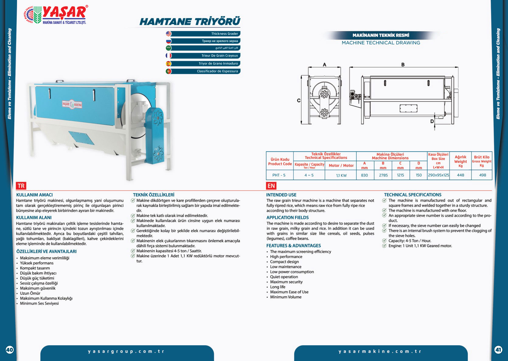 Hamtane Triyörü katalog sayfası