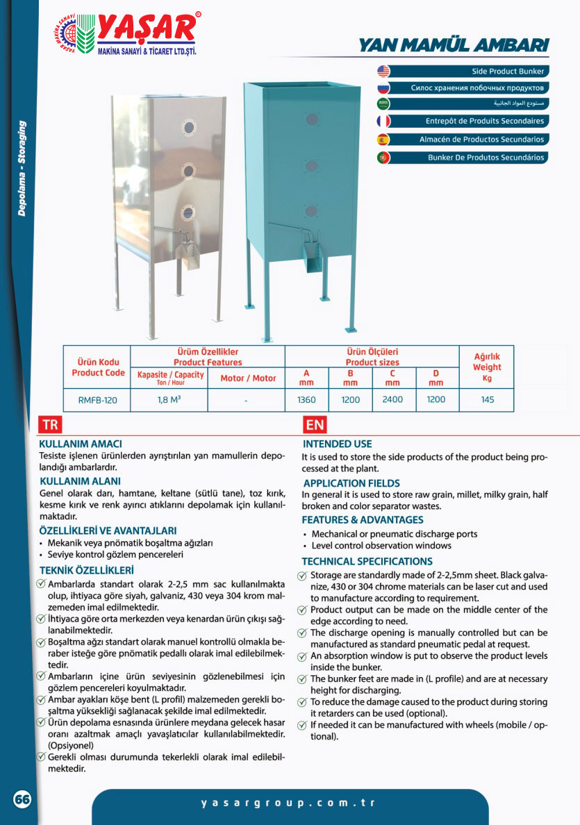 Yan Mamul Ambarı katalog sayfası